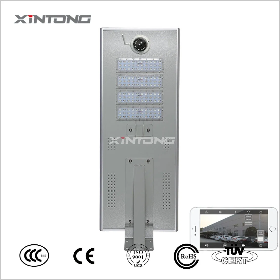 Solar LED Street Light with Lithium Battery E40 LED Street Light