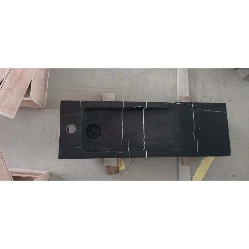 Nero Marquina Marble Sink Black Marble Washbasin Powder Room Bathroom Vanity Sink