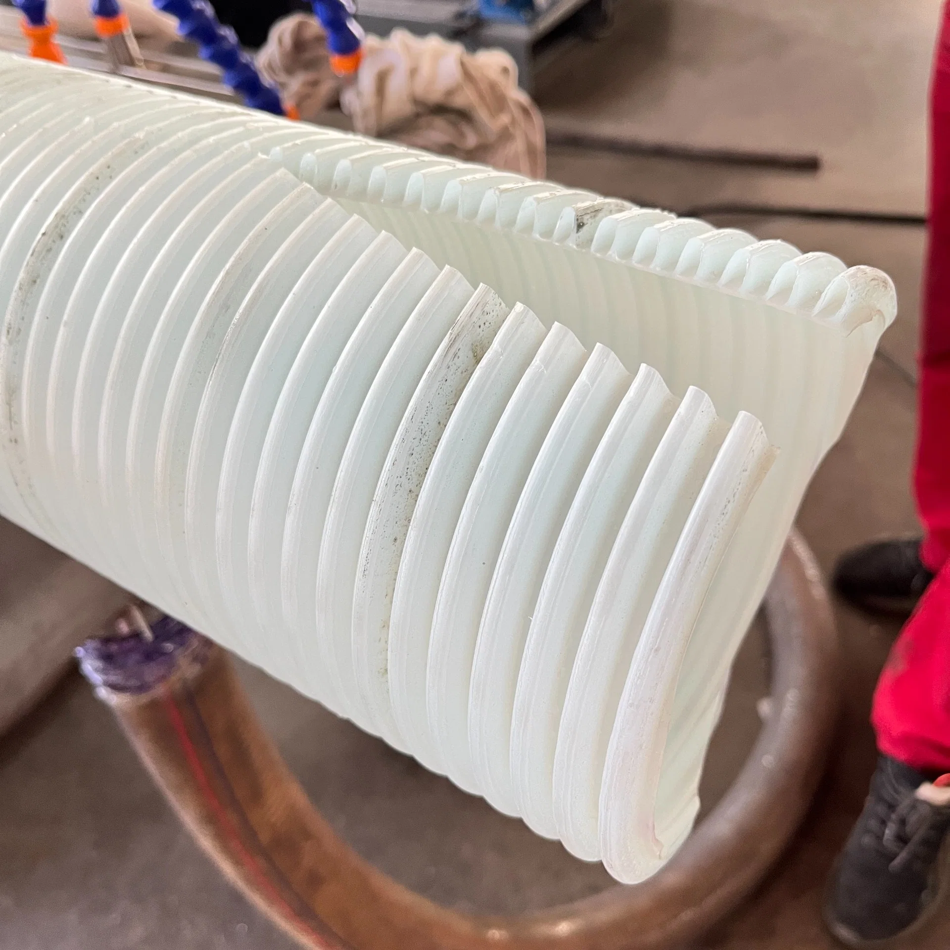 El drenaje del agua la irrigación del conducto eléctrico tubo flexible de doble pared de la producción de extrusión de Tubo Corrugado haciendo de fabricación de máquinas de extrusión