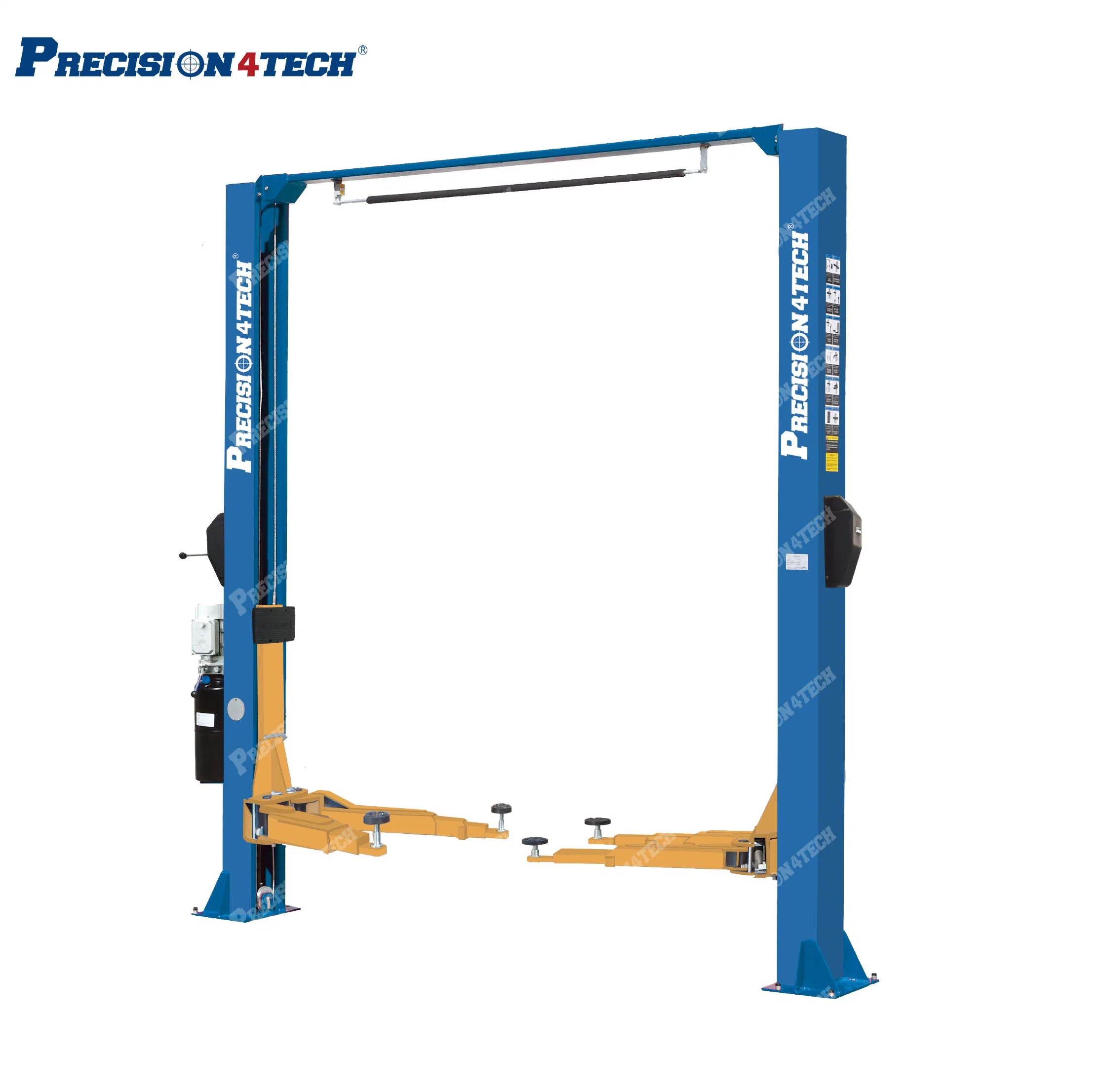 La alineación de dos postes elevador hidráulico de coche Venta caliente 4500kg de suelo claro elevador de dos columnas (gantry) Manual de liberación de dos laterales 4t/4,5 t/5.5T