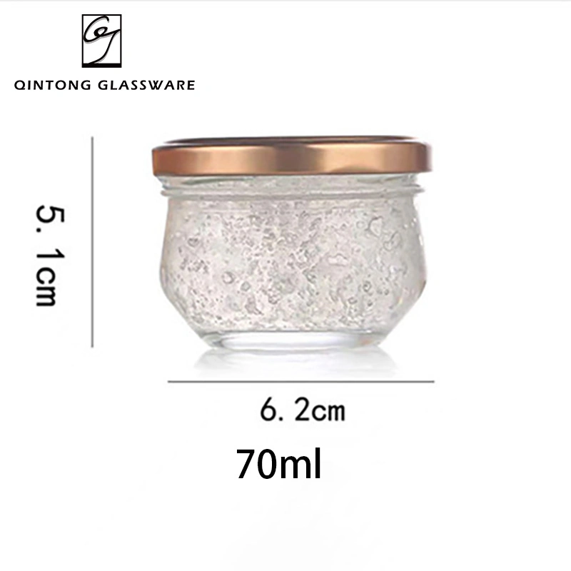 Wholesale/Supplier 70ml 2oz High-Temperature Resistant Sealed Glass Bird's Nest Honey Split Bottle with Lid