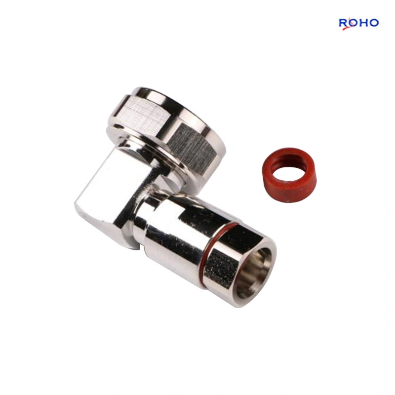 7-16 DIN Male Right Angle Connector Clamp Non-Solder Contact Attachment for 1/2 Corrugated Feeder Cable