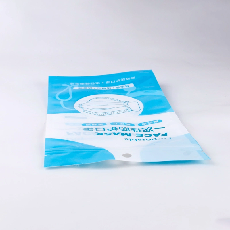 Custom Face Mask Plastic PVC PE Packaging Bag