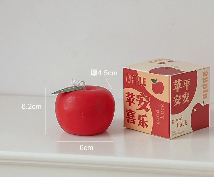 Apple Shape Aromatherapy Gift Christmas Birthday Simulation Candle