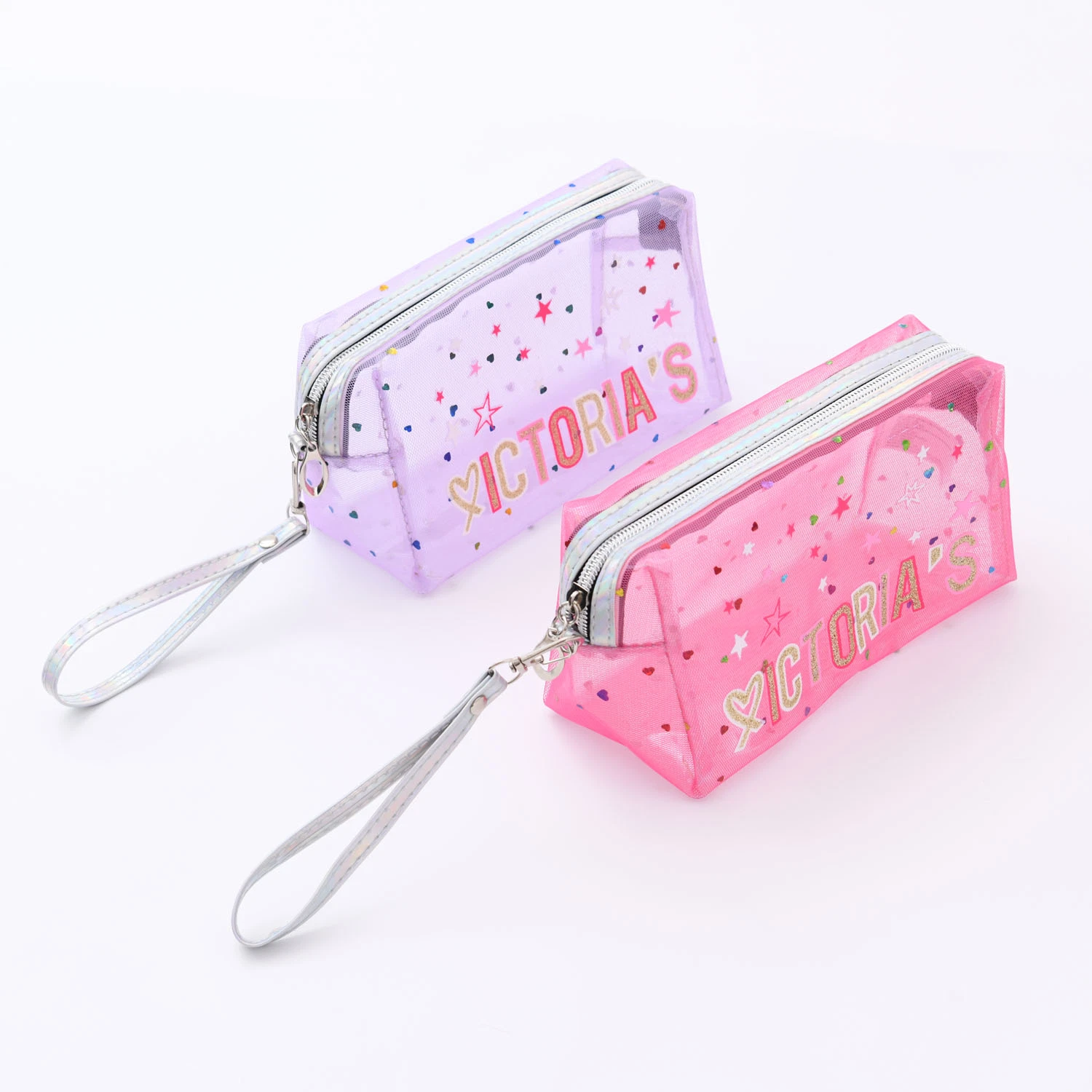 PVC Portable Waterproof Female Travel Transparent Cosmetic Bag for Outdoor Use