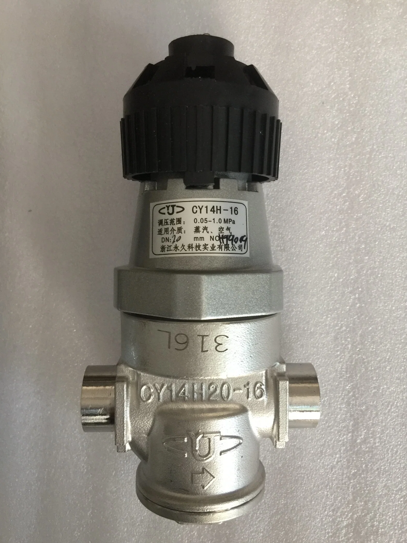 Steam Pressure Regulator with Stainless Steel Body