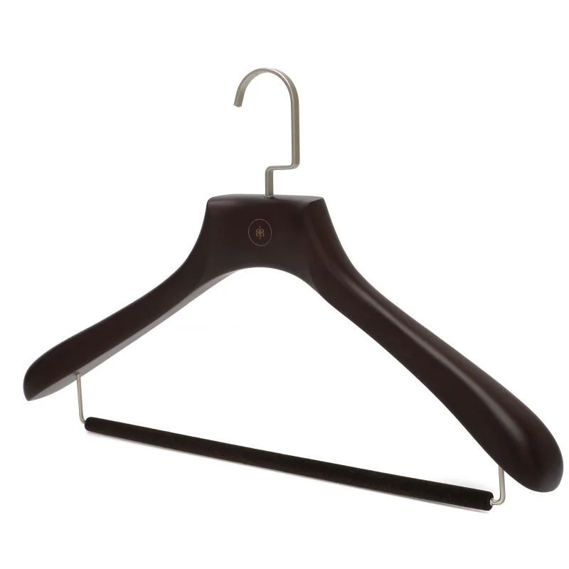 High End Garment Usage Wooden Clothes Hanger Wood Cloth Racks 2023