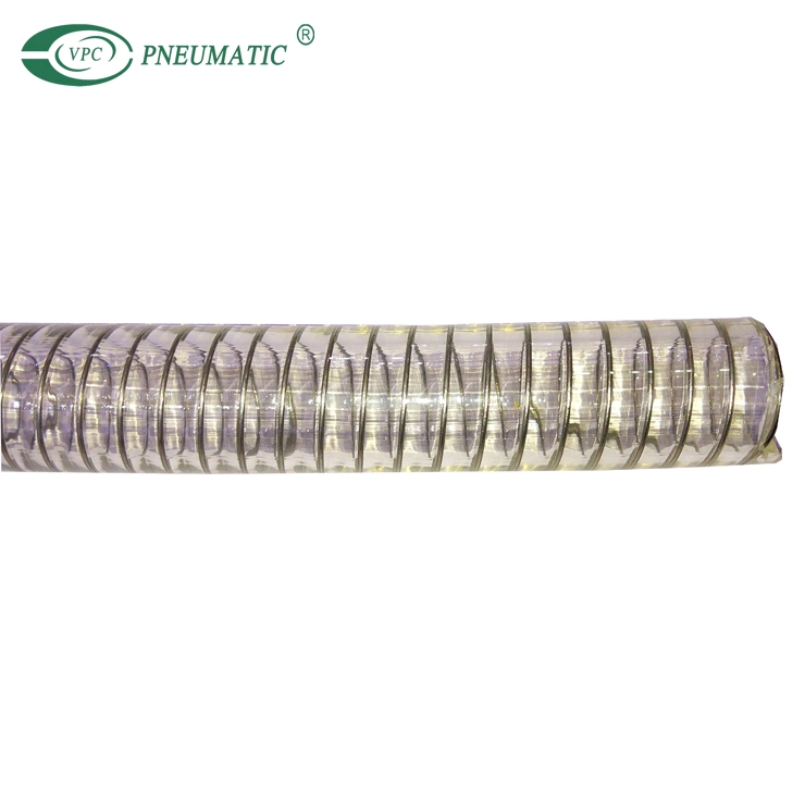 Wire Reinforced Suction Hose UV Chemical Resistant High Pressure PVC Steel Wire Hose