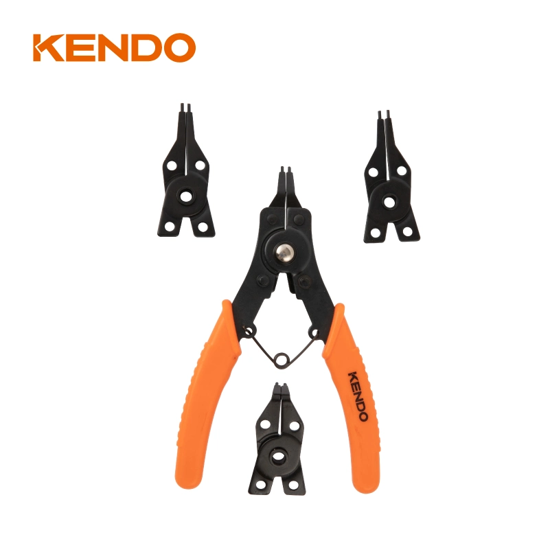 Kendo High Efficiency, Lower Workload, Fatigue Free Professional 4 in 1 Circlip Pliers Set