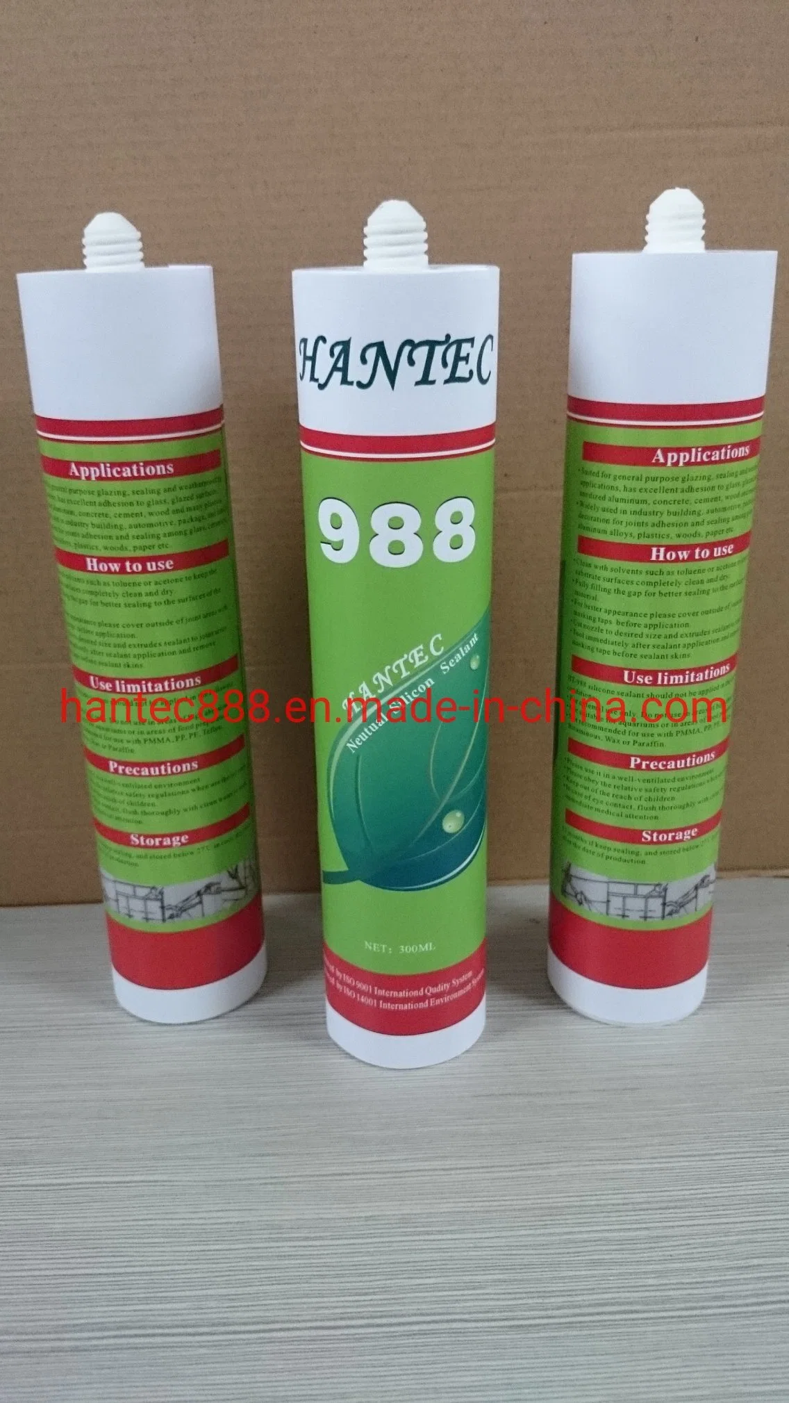 Neutral Silicone Sealant/Decoration Adhesive/Fixing Plastic, Metal