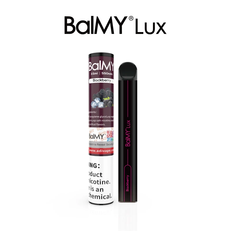 Balmy Lux 800 puffs 550 mAh 3,5ml 30 saveurs disponibles OEM Balmy à dosettes démoulable disponible