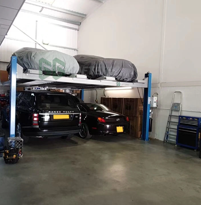 hydraulic 4 post car lift 4 car space suitable for storage