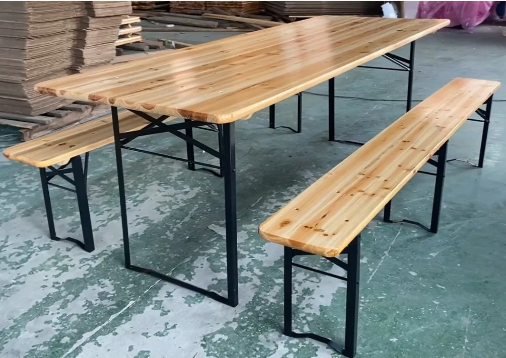 Muebles de exterior jardín Plegable de Madera de la cerveza de Picnic Tabla