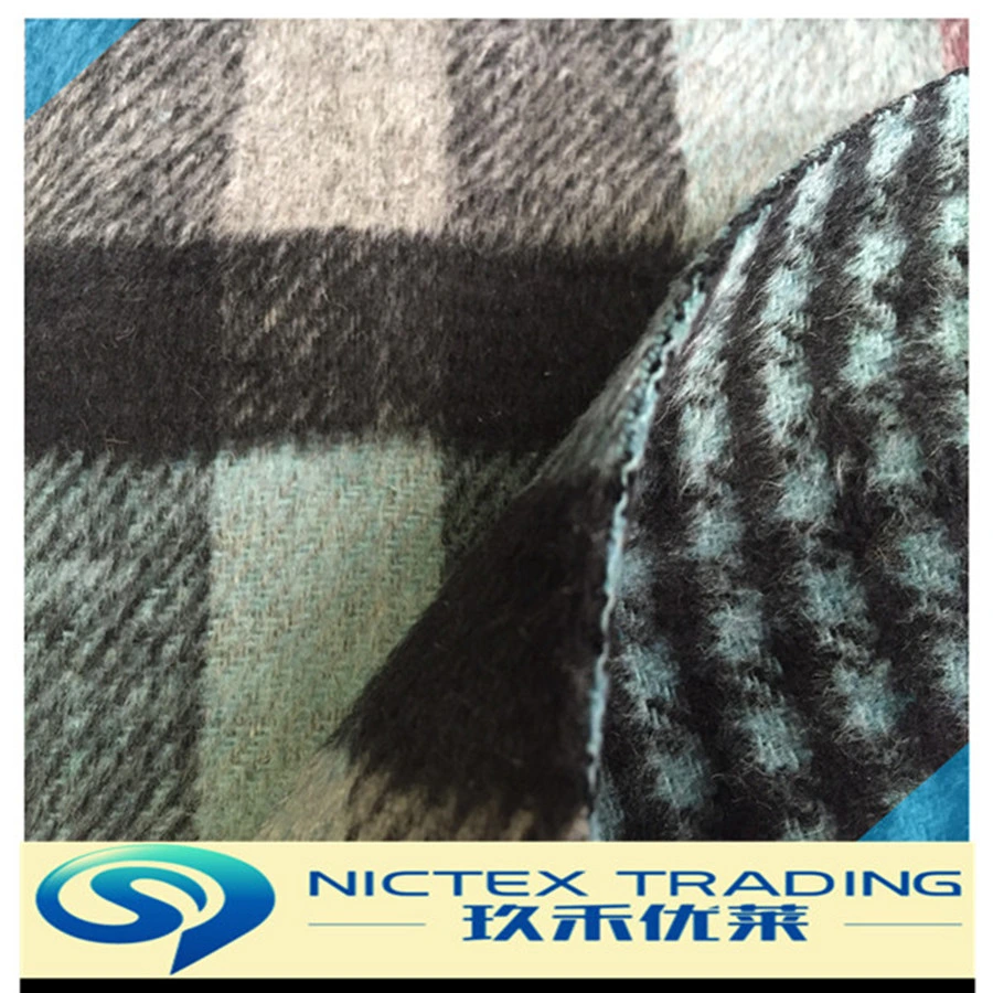 Tweed Two Faces Wool Fabric for Winter Coat