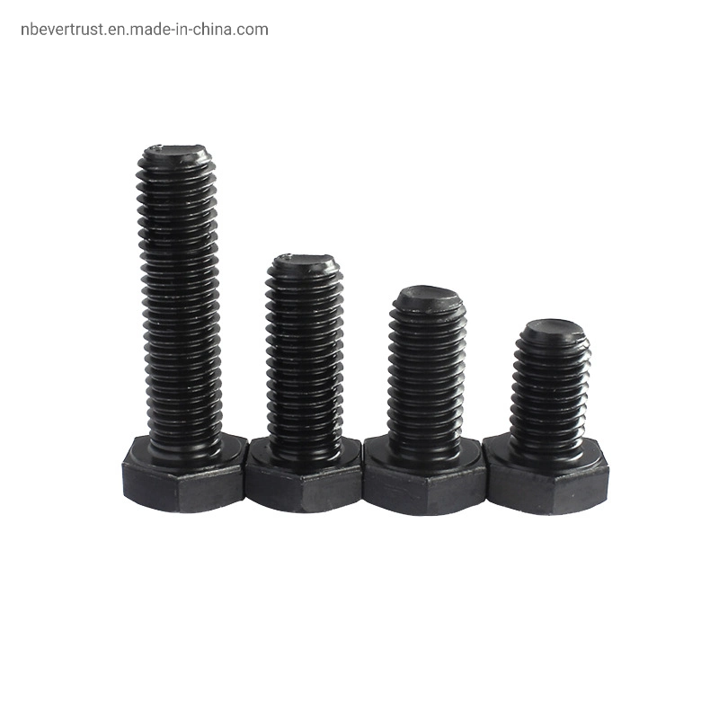 DIN933 Carbon Steel Black Full Threaded Hexagon Head Bolts