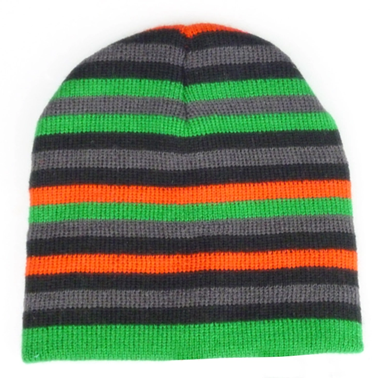 Wholesale/Supplier Plain Label Jacquard Logo Knitted Beanie Hats