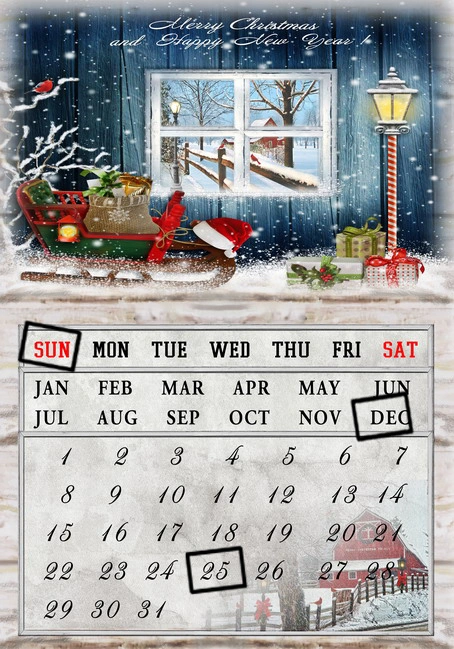 Factory Wholesale LED Canvas Printing Calendar Christmas Home Decor