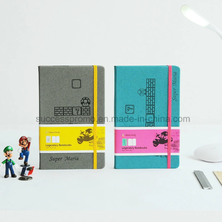 Personalizar A4/A5/A6 Notebooks Super Mario Capa de couro