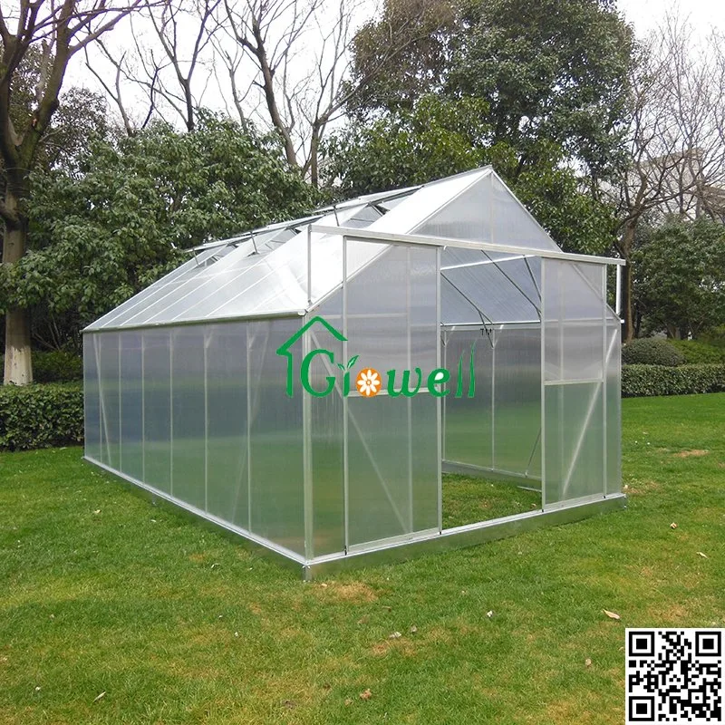 7' Wide UV Polycarbonate Aluminium Garden Greenhouse (HB7H series)