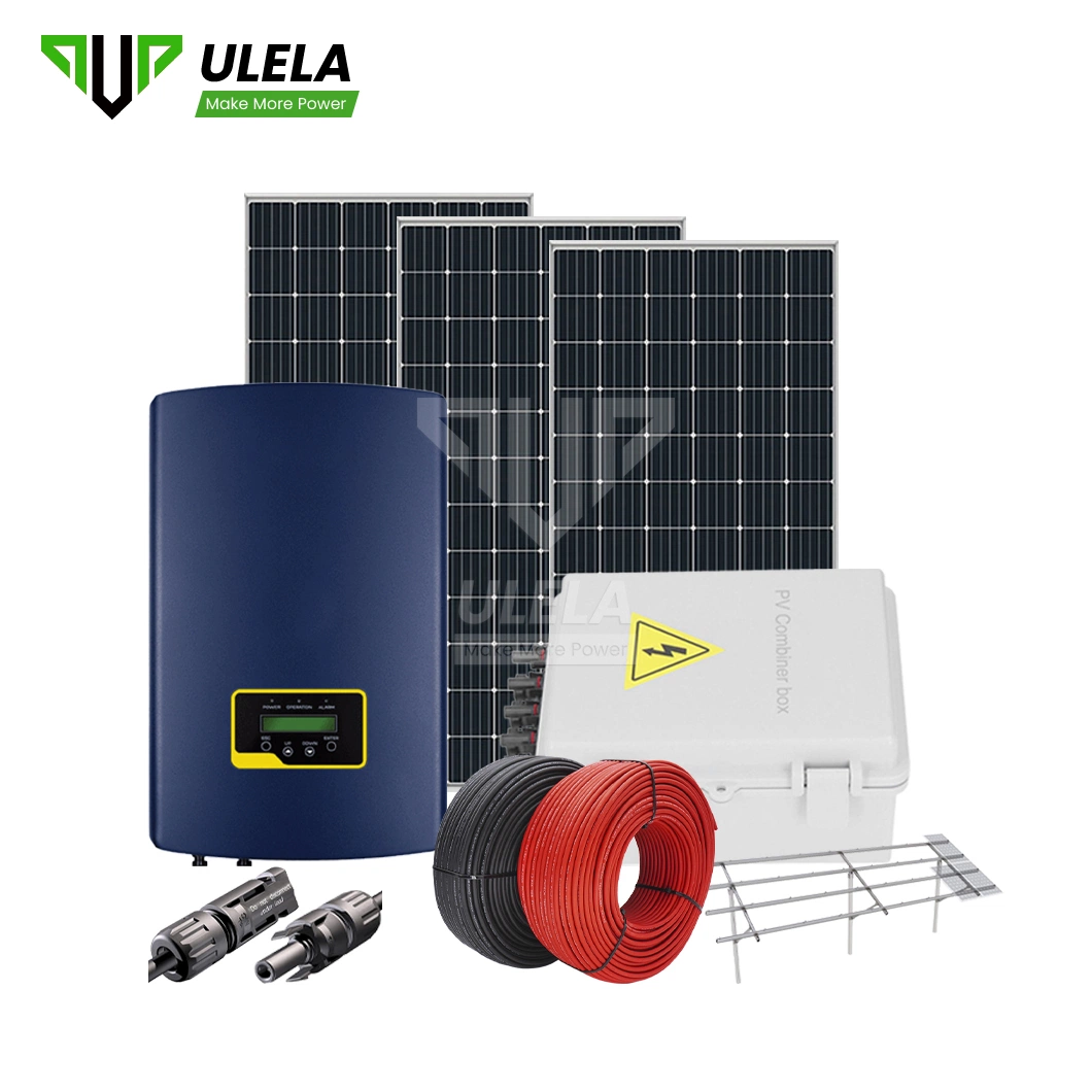 Ulela Standalone-Sonnensystem Herstellung Großhandel/Lieferant auf Netz Solar Systemkomponenten China PV System 10 kW mit Speicher