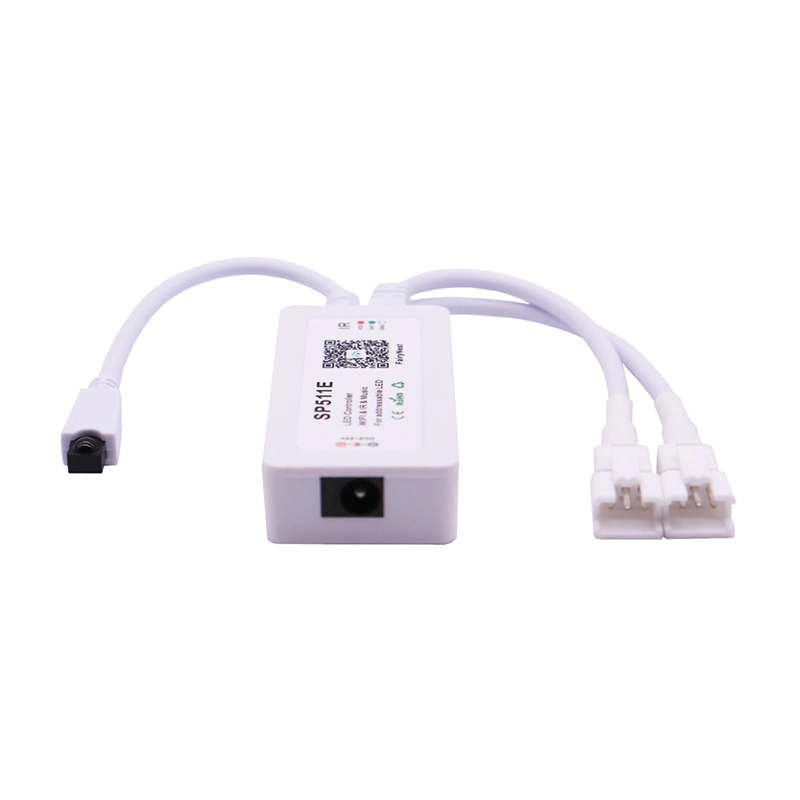 Sp511e WiFi Ws2811 Ws2812b Addressable RGB LED Strip Controller Alexa Smart Spi Voice APP Control for Andriod Ios DC5-24V