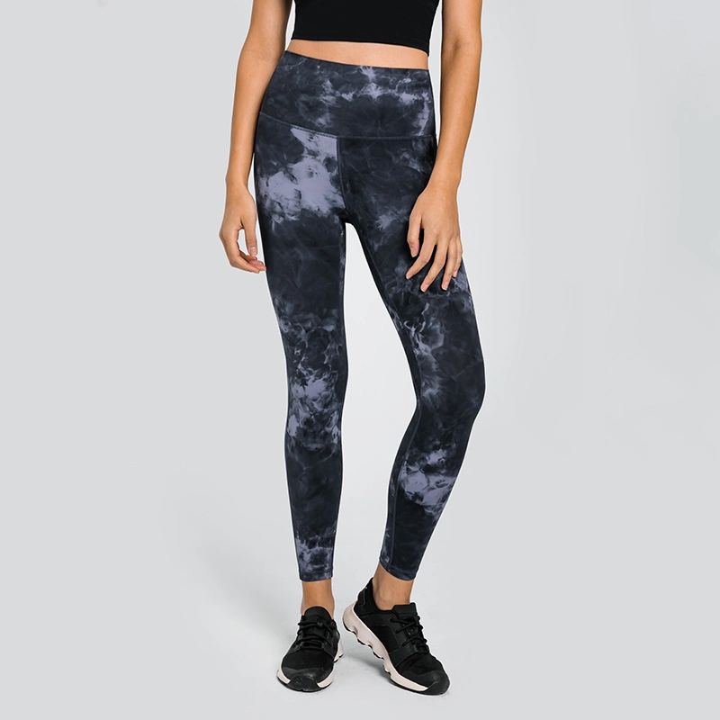 Xsunwing mejor venta de ropa de mujer impreso Tie-Dye formación de deportistas de desgaste de gimnasio señoras polainas pantalones Slim Fit prendas de vestir