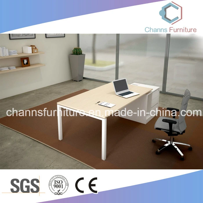 Modern L Shape Computer Desk Wood Table Office Furniture (CAS-M1750)