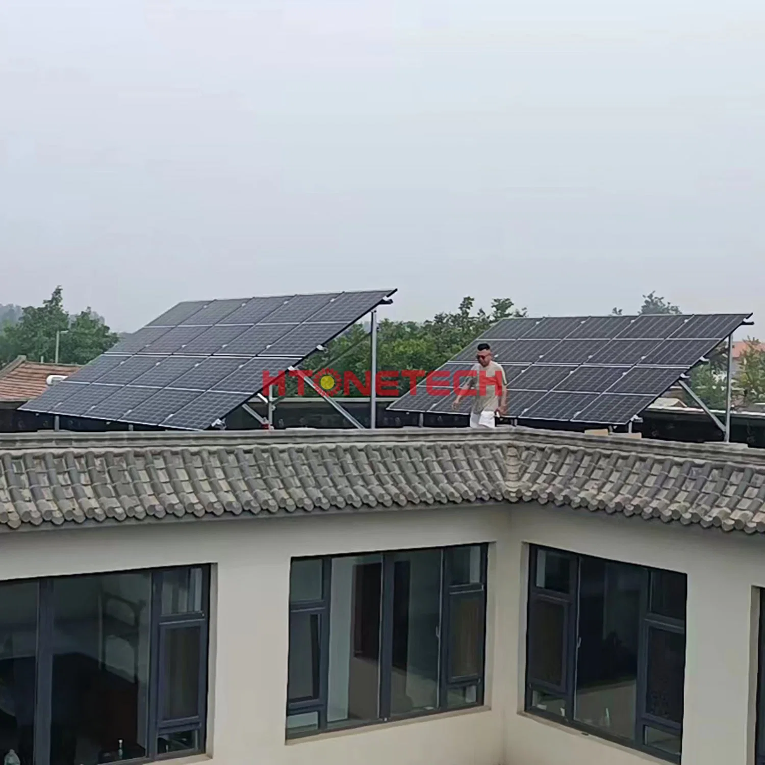 Household Wind and Solar Power Generation Hybrid System Easy Installation of 100kw Low-Power Power Generation Device