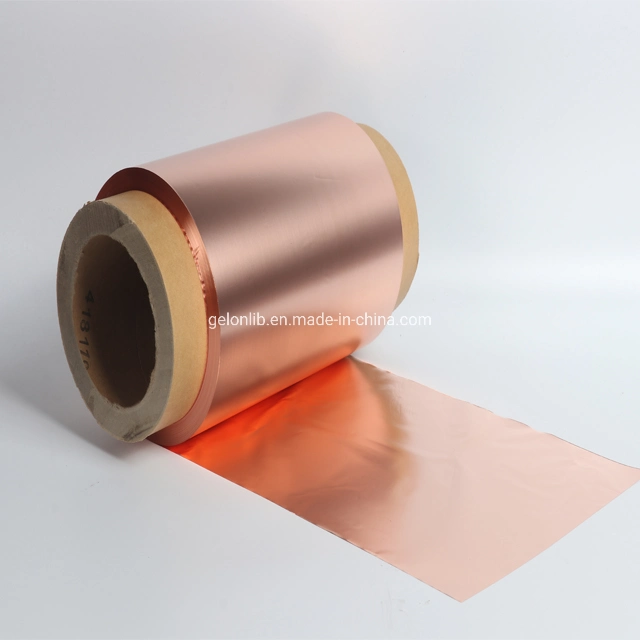 China Copper Cable Foil 9um 10um Cu Foil for Lithium Battery Making Material