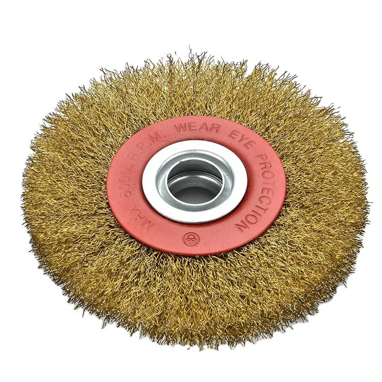 Crimped Steel Wire Wheel Brush for Bench Grinders