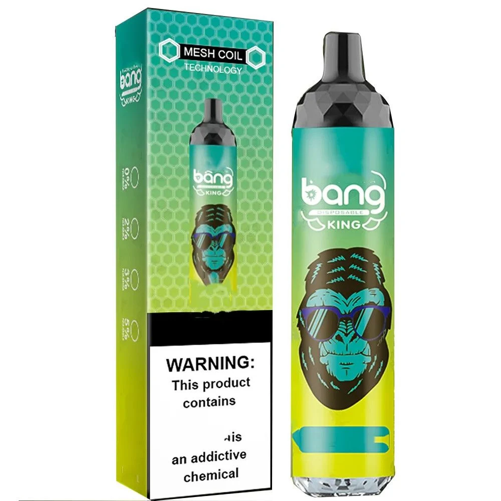 2023 caneta de papel para cigarros eletrónicos descartável Vape Vape Vapizer Bang XXL Bang King 6000puff com líquido de sabor 22 pré-abastecido