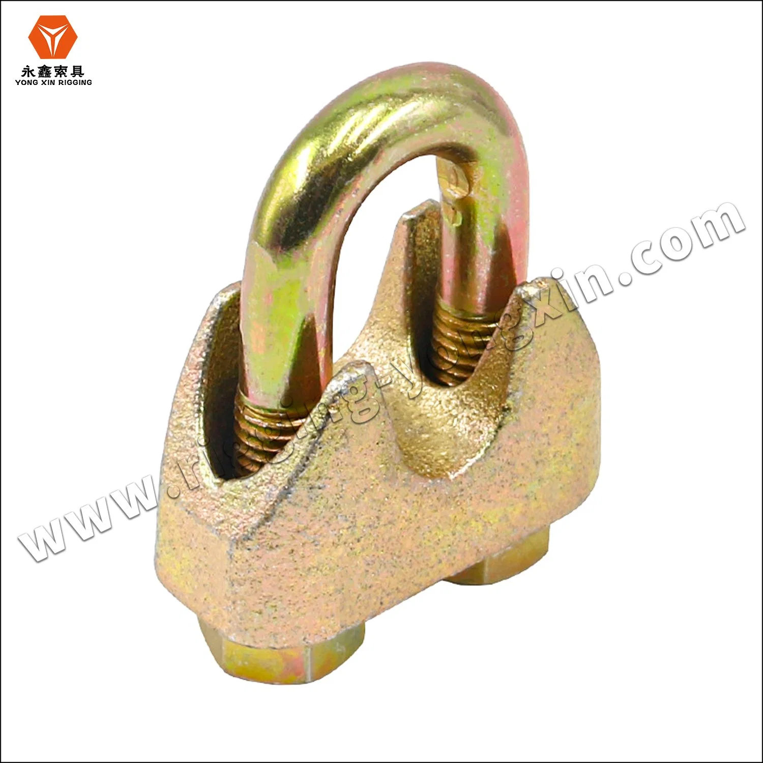 DIN1142 Yellow Plated Galvanized Malleable Wire Rope Clip