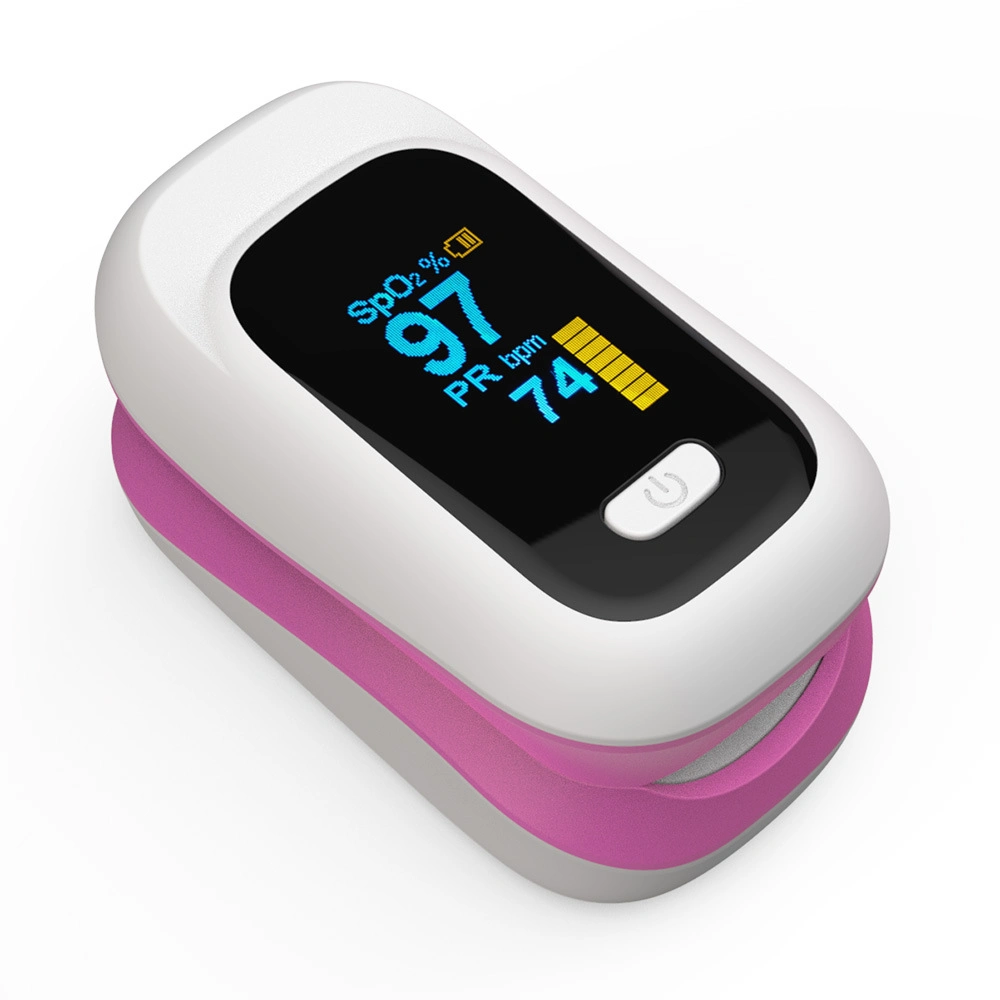 Farbe Display Gehäuse Oximetro Finger Oximeter SpO2 PR OLED Smart Oxymeter Fingertip Pulsoxymeter Oxi Meter