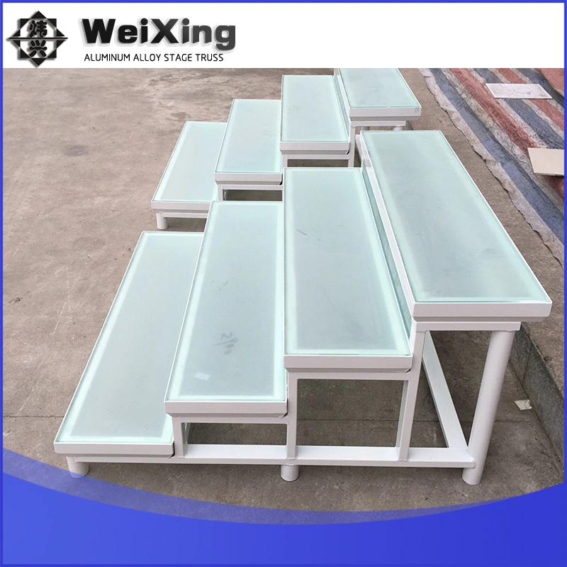 Aluminum Wedding Frosting Glass Floor Moving Stage