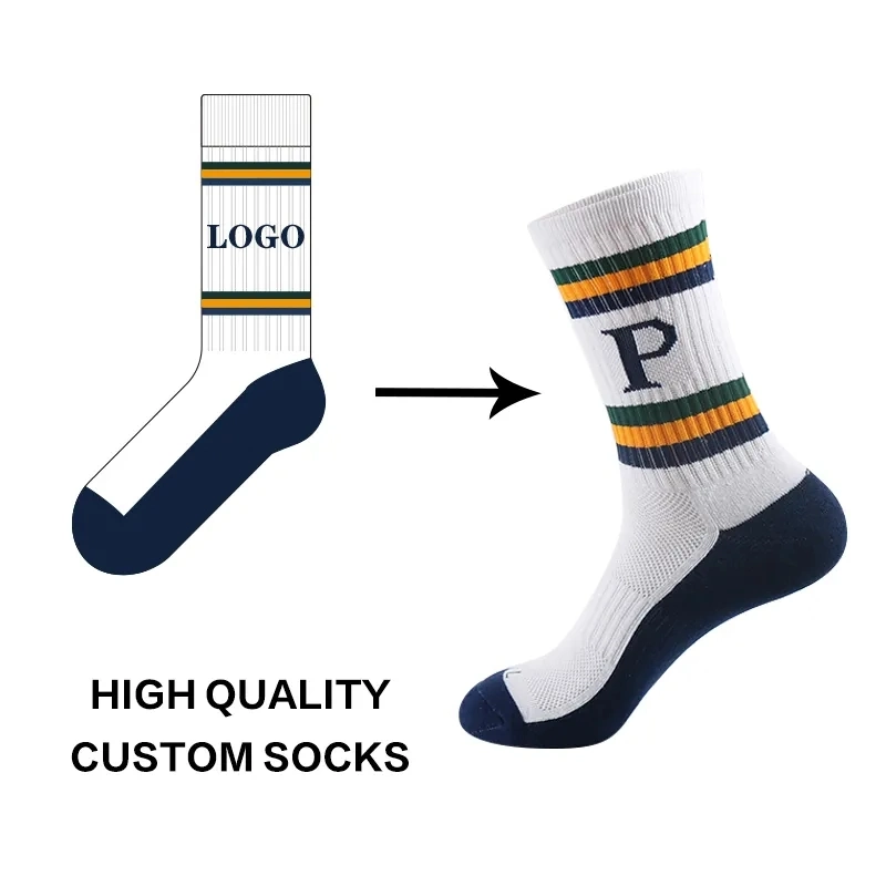 High quality/High cost performance OEM&ODM Service Factory Direct Sales Original Design Wholesale/Supplier Support Logo Brand Custom Made Design Sports Cotton Socks