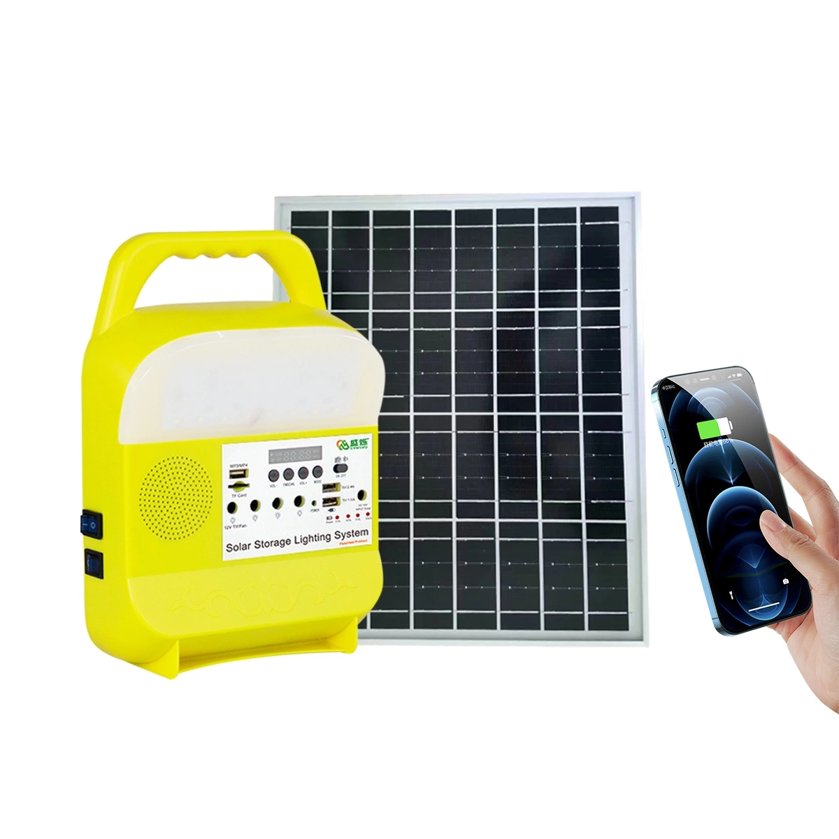 Portable Smart Power Station Mini Solar Generator with Solar Panel LED Light for Emergency Power Energy Back up