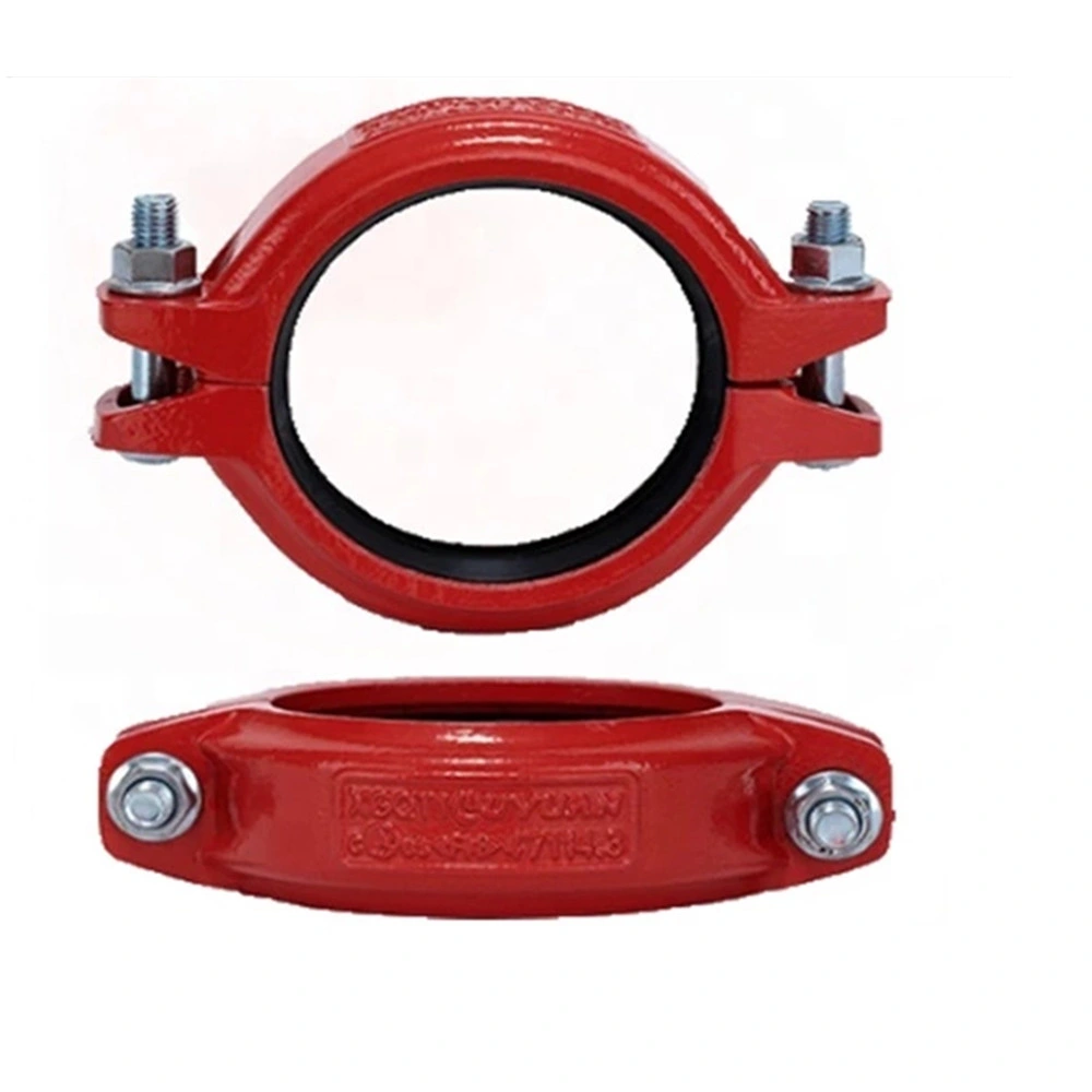 FM UL Ductile Iron Grooved Painted/Epoxy/Galvanized Grooved Adaptor Flange