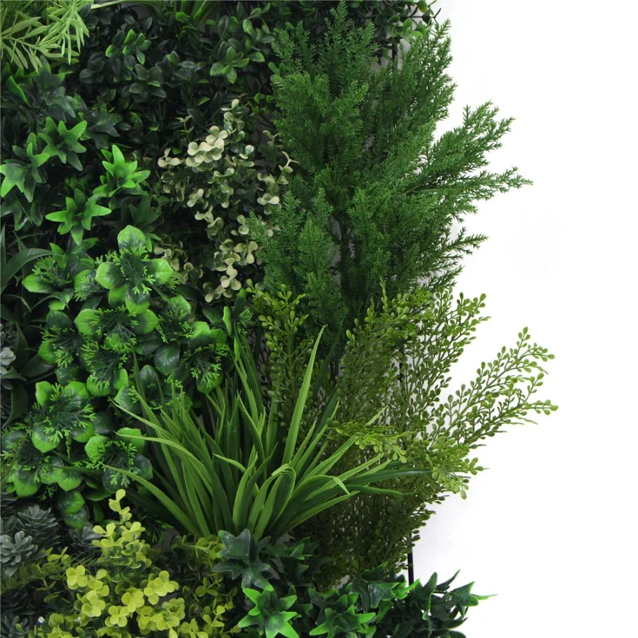 Customized Landscape Artificial Vertical Green Plant Wall Panel for Market Decor