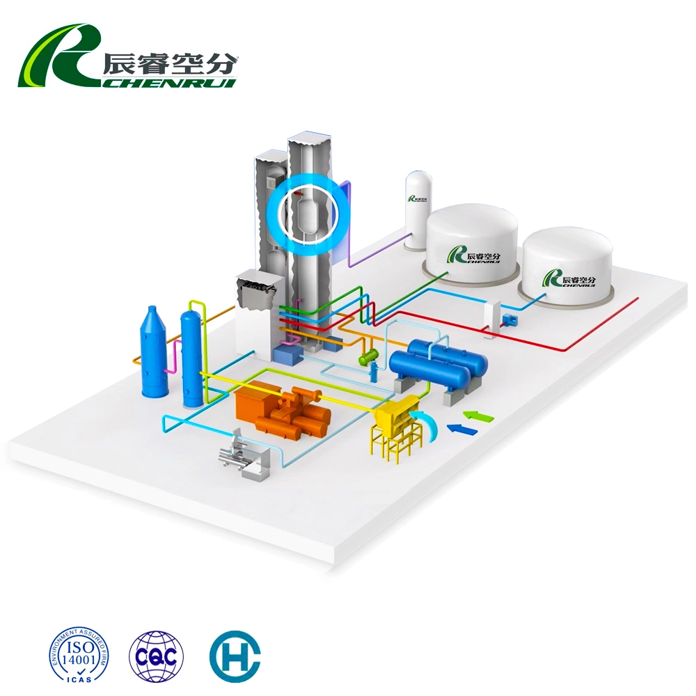 Chenrui Kryogenic Stickstoff Luft Separator Plant High Value Kryogenic Air Gasgenerierungsanlage Für Flüssigsauerstoffanlagen Für Medizinische Anwendungen