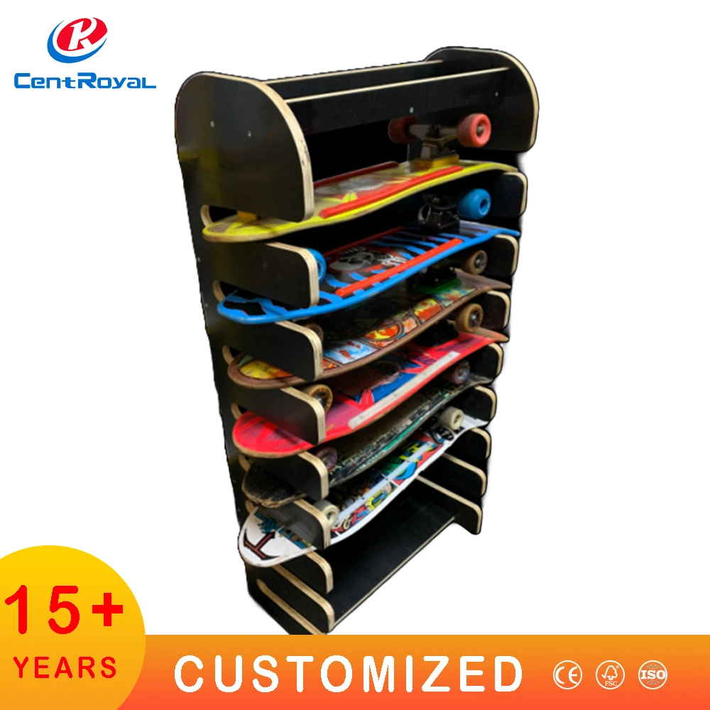 Retail Shop Vertical Wood Floor Stand Sports Surfing Board Display Rack Surfboard Display Rack Skateboard Paddle Board Display Racks Snow Board Display Stand