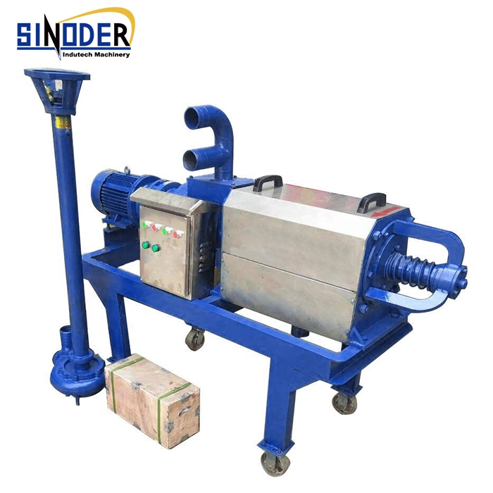 Gallinaza Máquina Dewater Deshidratación de estiércol de vaca el equipo de tratamiento de aguas servidas Separador de sólidos líquidos
