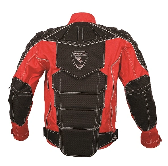 Mens Polyester Motoboy Motorcycle Garment with Ce Potector (MB08-T024J red)