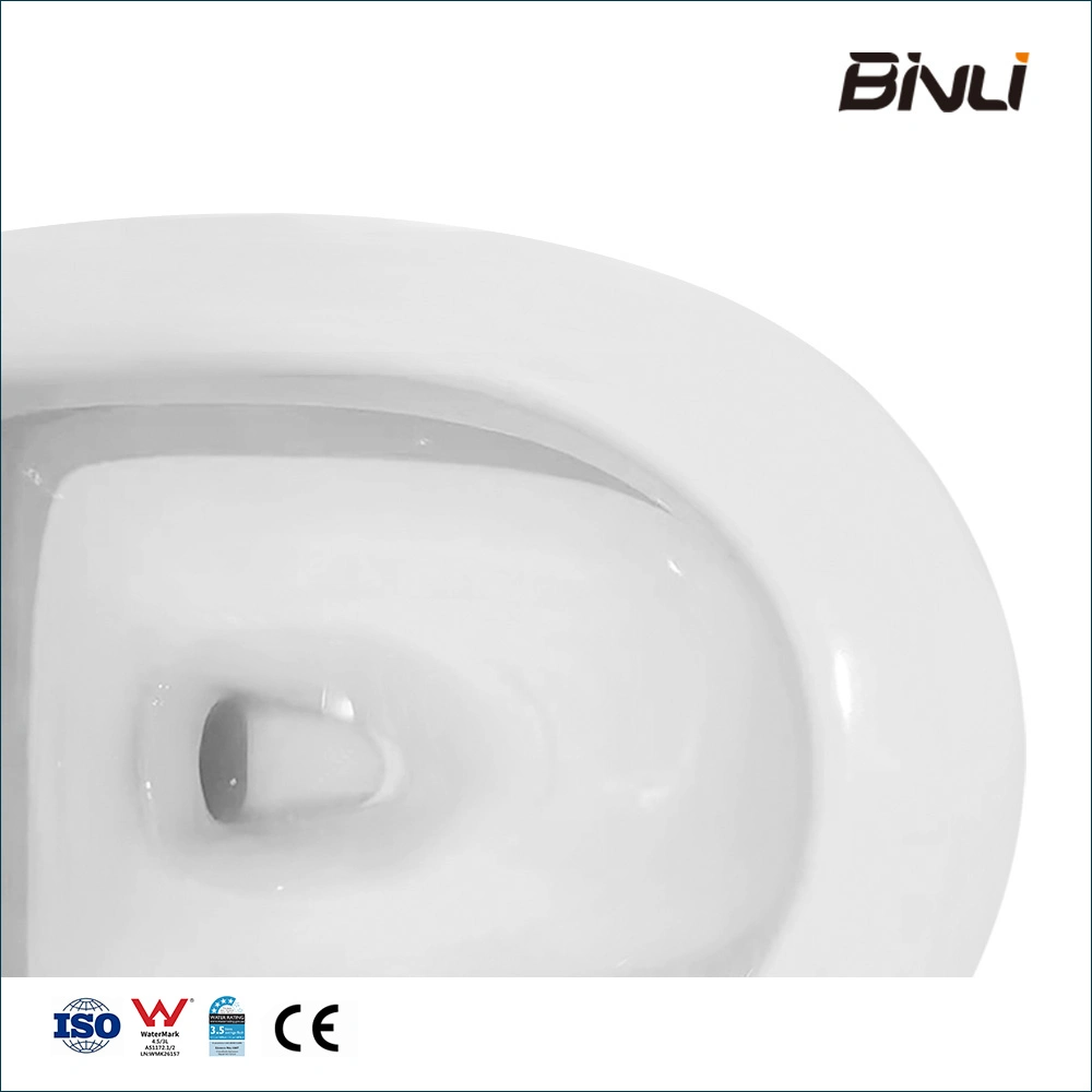 Bathroom Commode Siphonic Tornado Dual Flush 1 Piece Elongated Toilet with Seat Cover