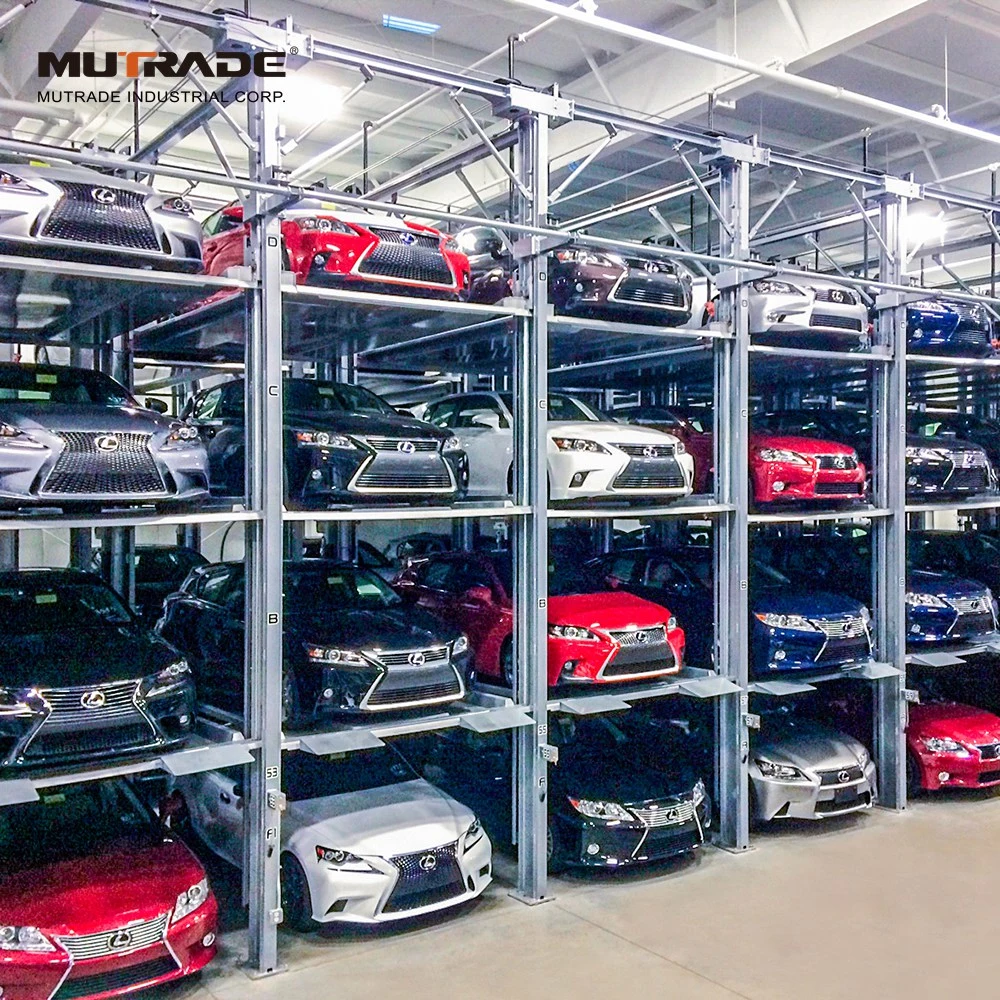 Mechanical Hydraulic 4 Post Car Rack Parking Lifts Equipment for Storage