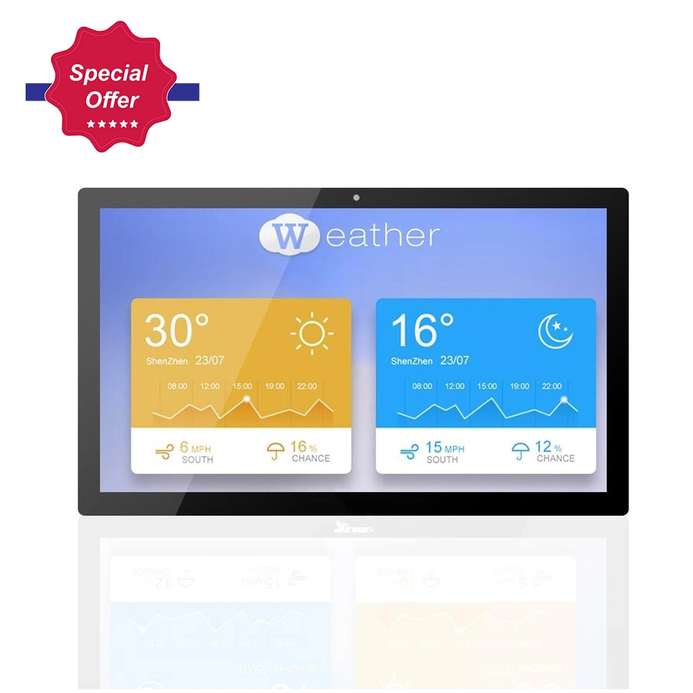 شاشة عرض رقمية داخلية مقاس 18.5 بوصة تعمل بنظام Windows WiFi 3G 4G LCD شاشة عرض الإعلانات