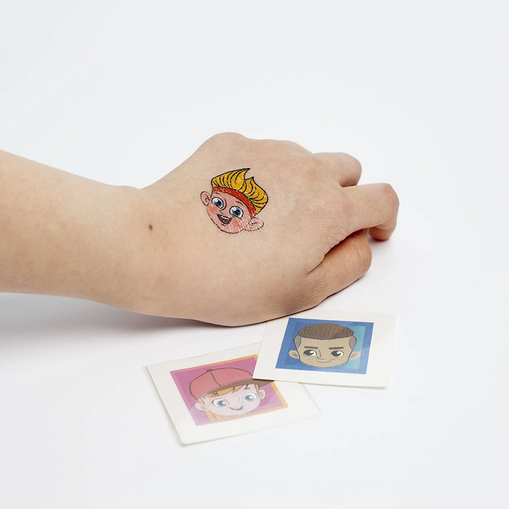 Children Watch Metallic Hot Stamping Glitter Custom Tattoo Sticker for Kids