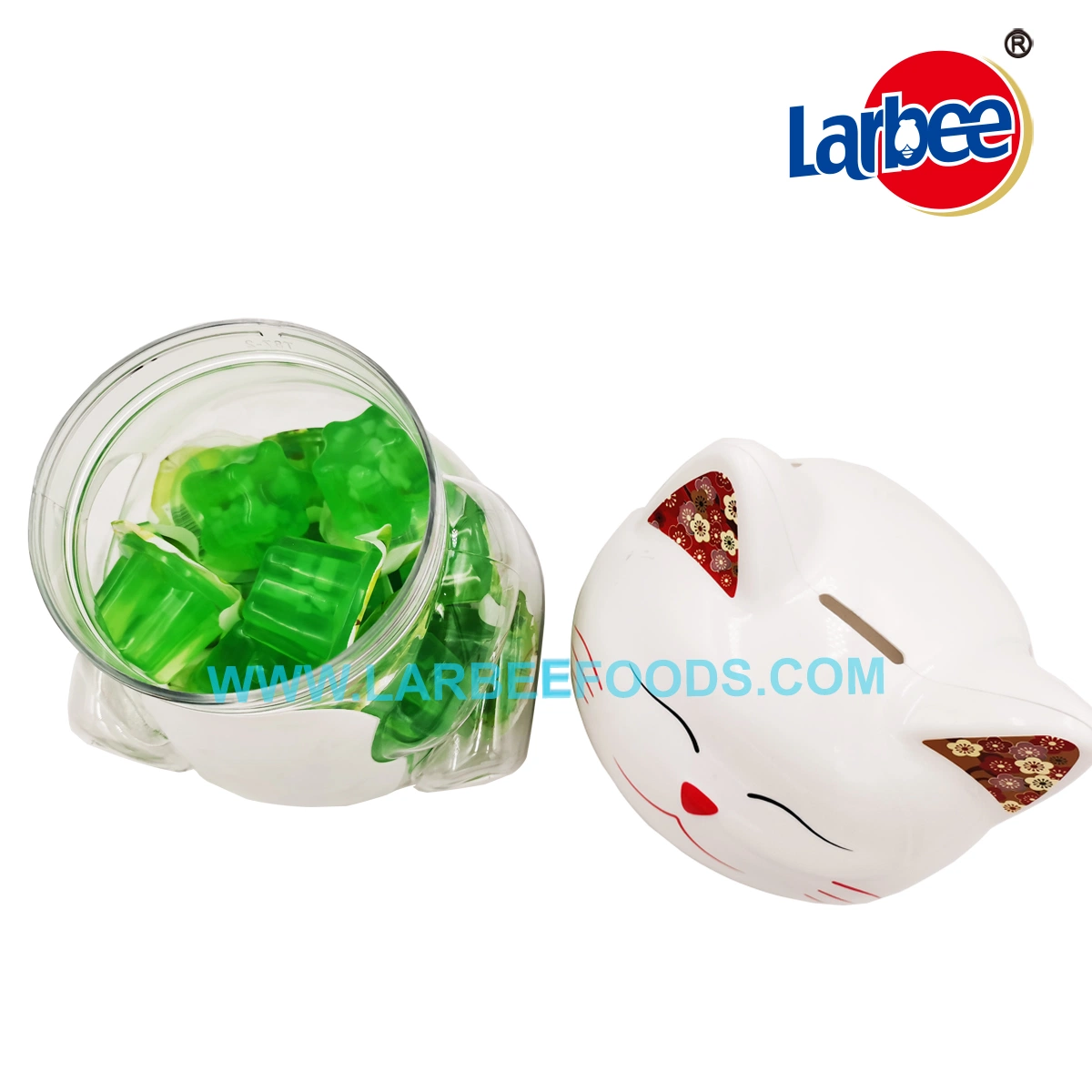 New Arrivals Larbee Brand 16.5g Fruit Jelly in Small Cat Jar