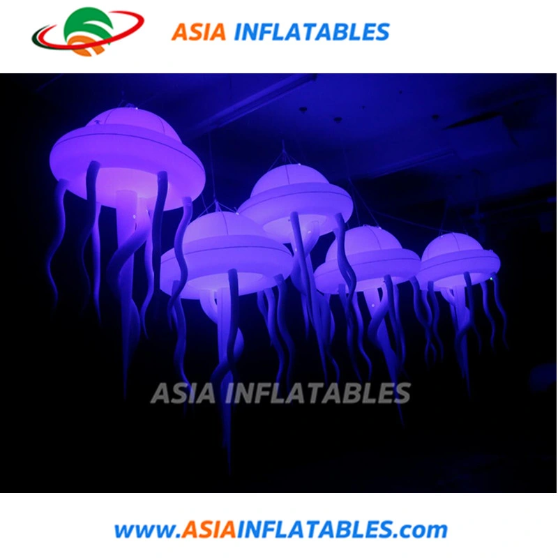 Color Changeable Luminous Jellyfish Inflatable for Art Show