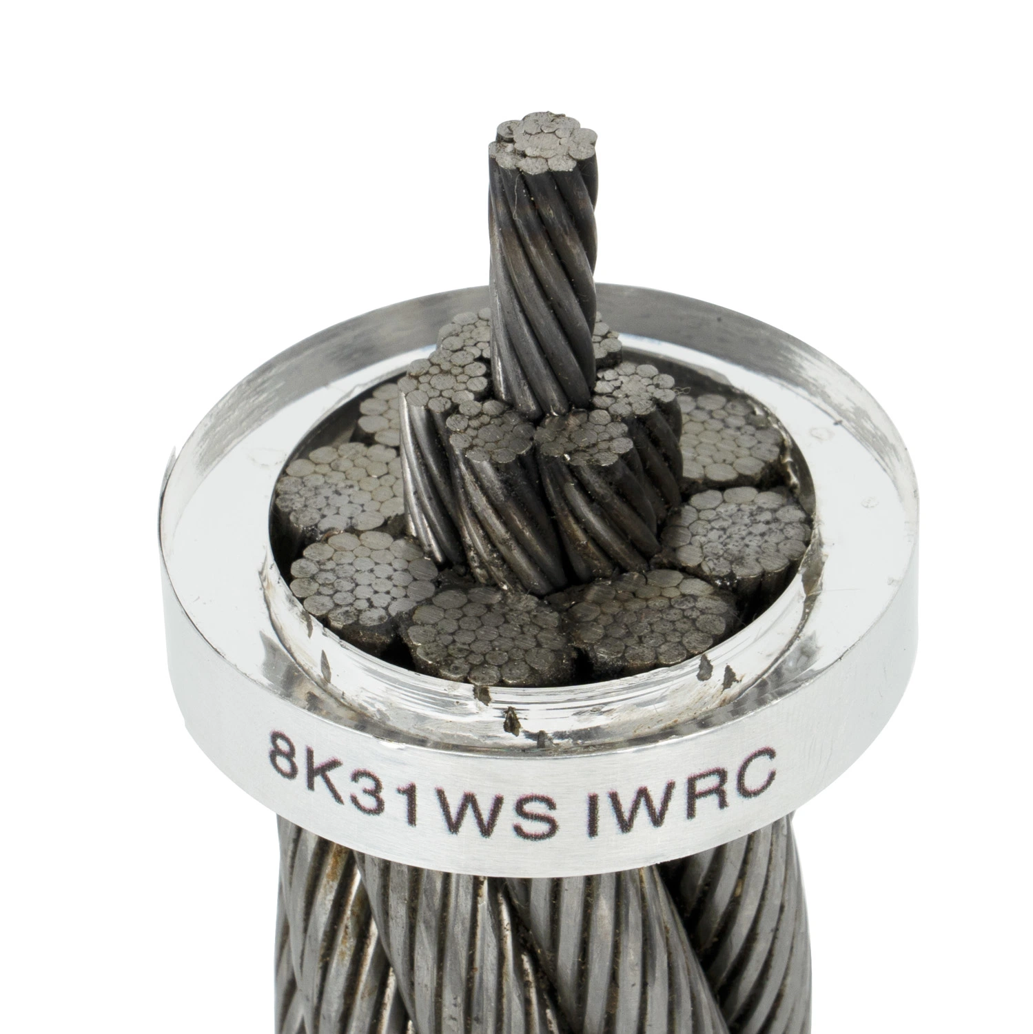 Alambre de acero galvanizado y Ungalvanized cuerda 8X19W+FC/Iwrc