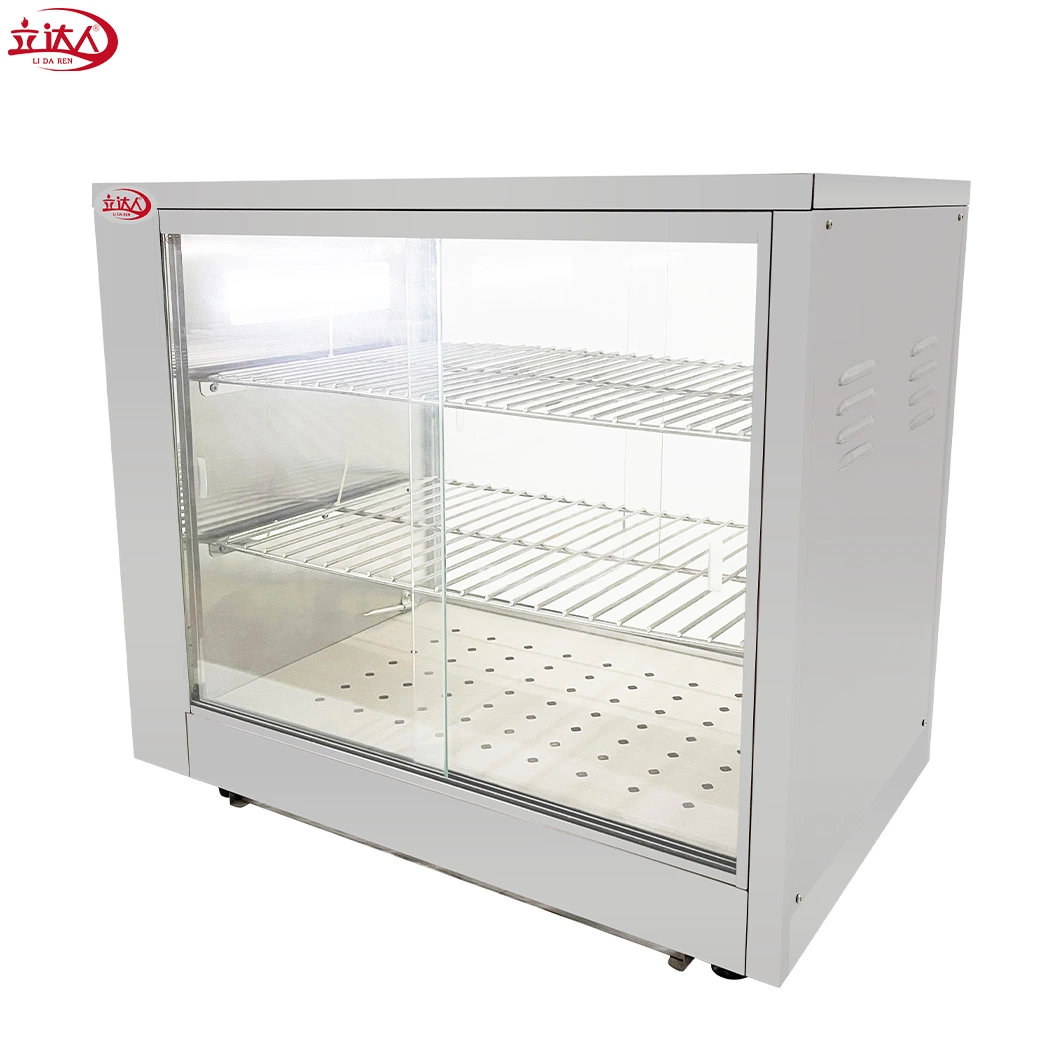 Commercial Restaurant Hot Snack Glass Fried Chicken Patty Pie a Pastry Electric Food Warmer Set Display Cabinet Showcase Counter